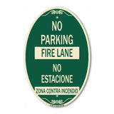 No Parking Fire Lane - No Estacione Zona Contra Incendio