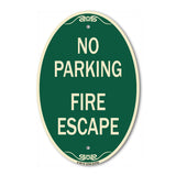 No Parking Fire Escape