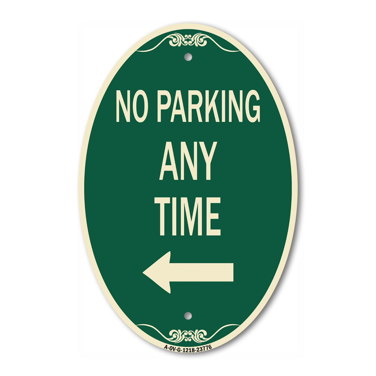 No Parking Anytime with Left Arrow