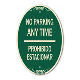 No Parking Anytime & Prohibido Estacionar