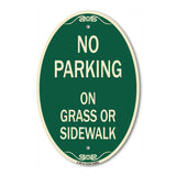 No Parking - on Grass or Sidewalk
