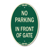 No Parking - in Front of Gate