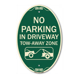 No Parking - in Driveway Tow Away Zone (With Graphic)