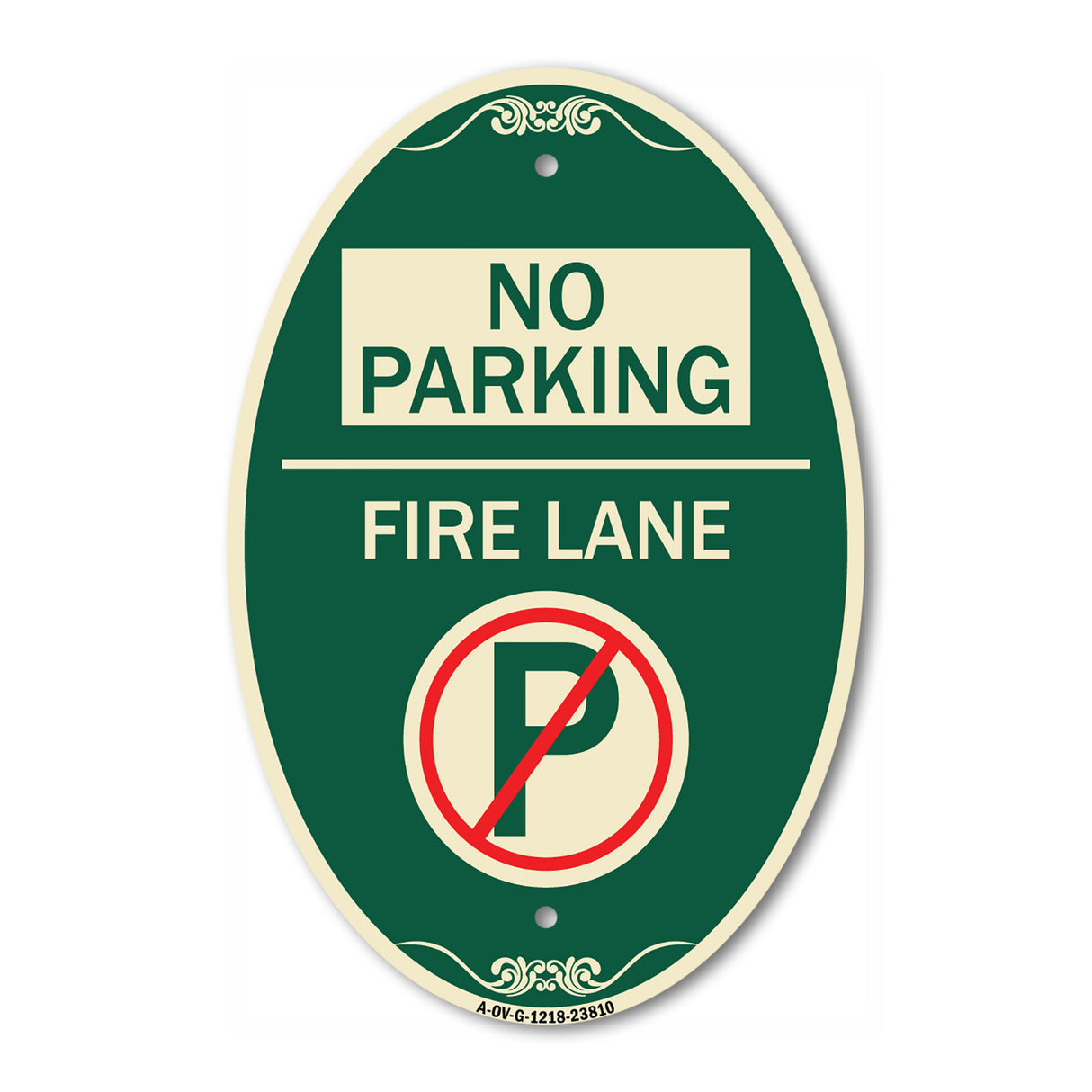 No Parking - Fire Lane (With No Parking Symbol)