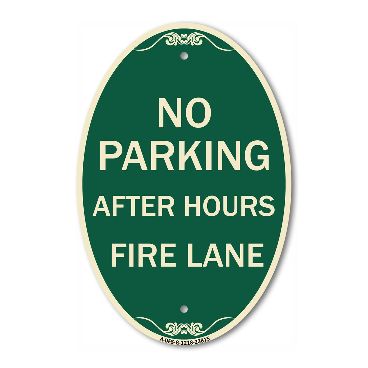 No Parking - After Hours Fire Lane