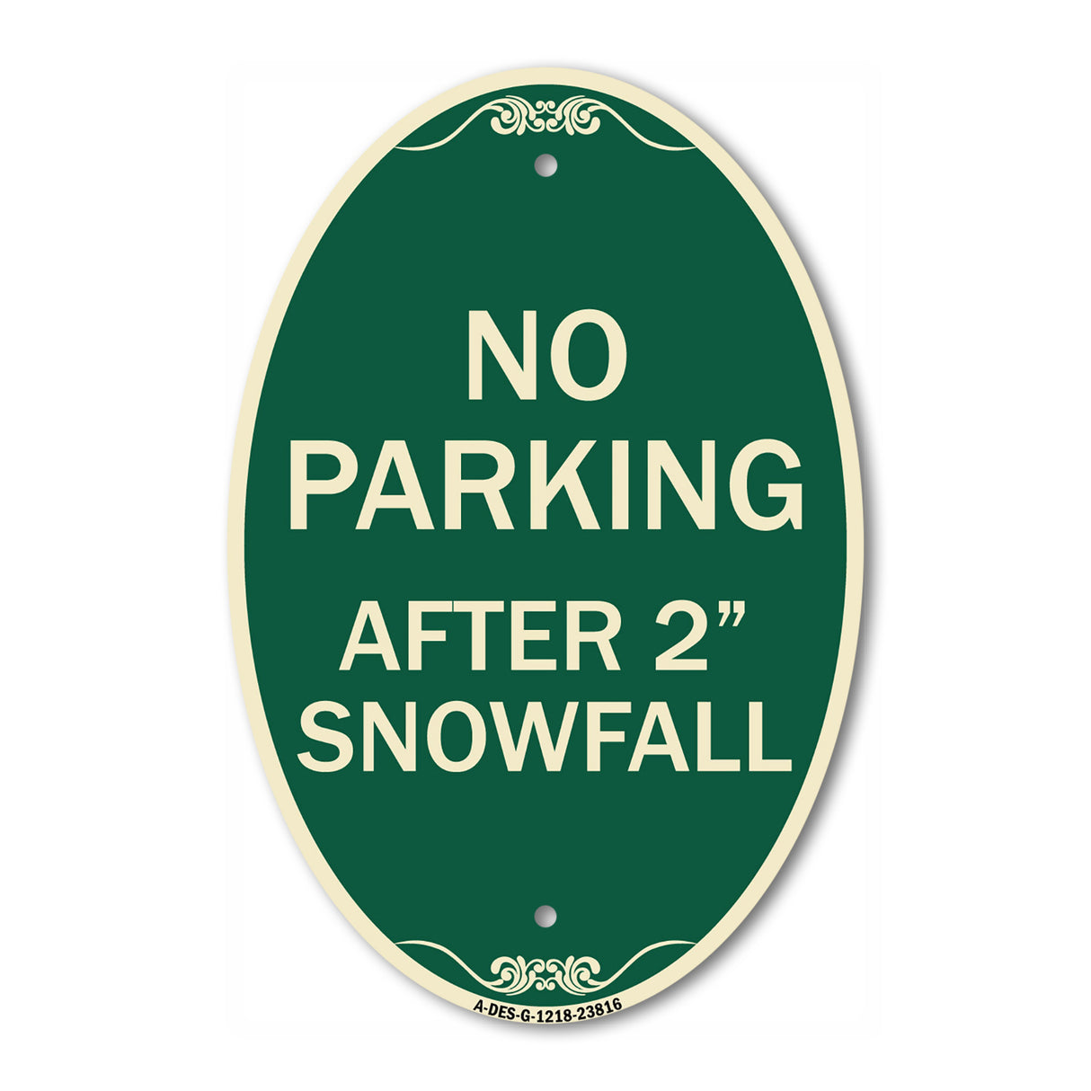 No Parking - After 2 Snowfall
