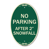 No Parking - After 2 Snowfall