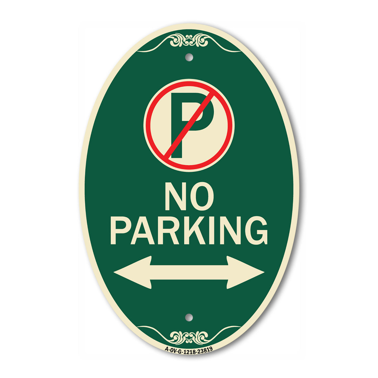 No Parking (No Parking Symbol and Arrow Pointing Left and Right)