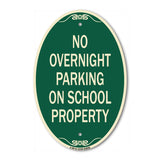 No Overnight Parking on School Property