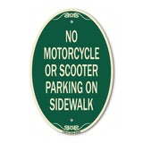No Motorcycle or Scooter Parking on Sidewalk