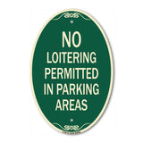 No Loitering Permitted in Parking Areas