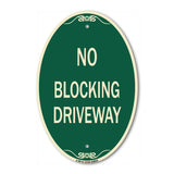 No Blocking Driveway