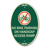 No Bike Parking on Handicap Access Ramp
