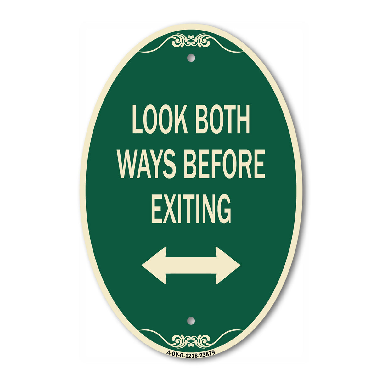 Look Both Ways Before Exiting (With Bidirectional Arrow)