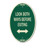 Look Both Ways Before Exiting (With Bidirectional Arrow)