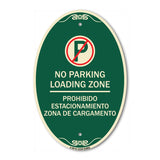 Loading Zone - Prohibido Estacionamiento Zona De Cargamento (With No Parking Symbol)