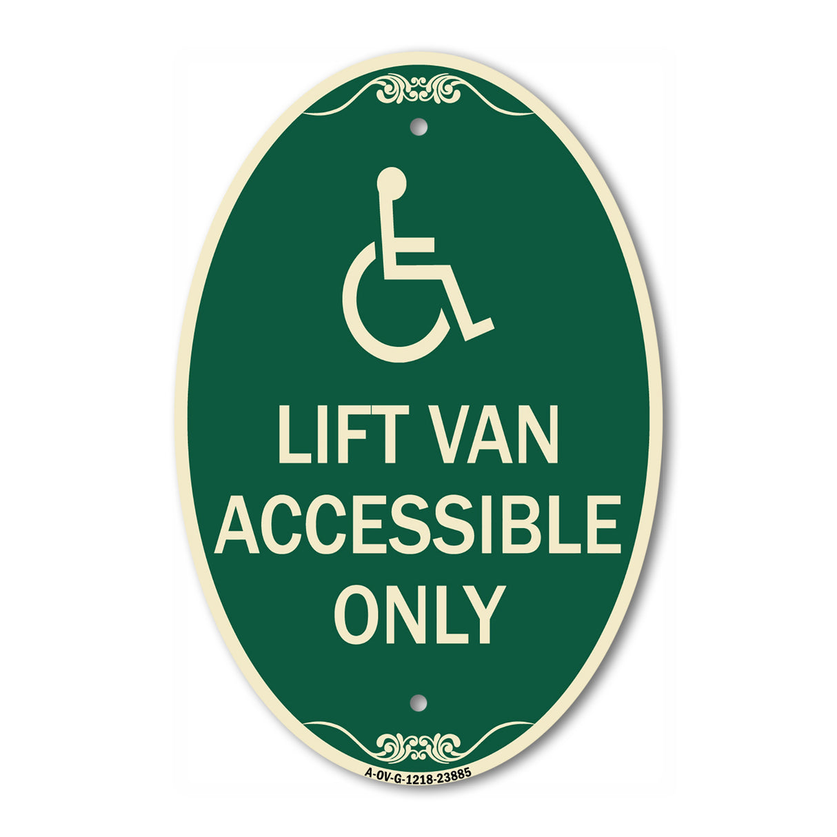 Lift Van Accessible Only (With Updated Isa Symbol)