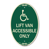 Lift Van Accessible Only (With Updated Isa Symbol)