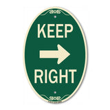 Keep Right Sign (Right Arrow)