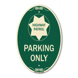 Highway Patrol Parking Only with Graphic