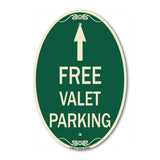 Free Valet Parking with Ahead Arrow