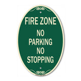 Fire Zone No Parking No Stopping