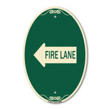 Fire Lane Left Arrow
