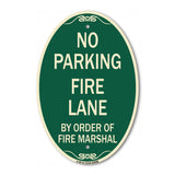 Fire Lane by Order of Fire Marshal