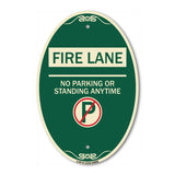 Fire Lane - No Parking or Standing Anytime (With No Parking Symbol)