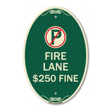 Fire Lane $250 Fine (With No Parking Symbol)