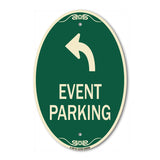 Event Parking Only (With Upper Left Arrow)