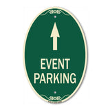 Event Parking Only (With Up Arrow)
