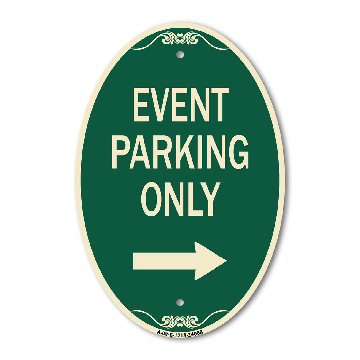 Event Parking Only (With Right Arrow)