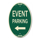 Event Parking Only (With Left Arrow)