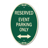 Event Parking Only (With Bidirectional Arrow)