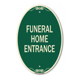 Entrance Sign Funeral Home Entrance