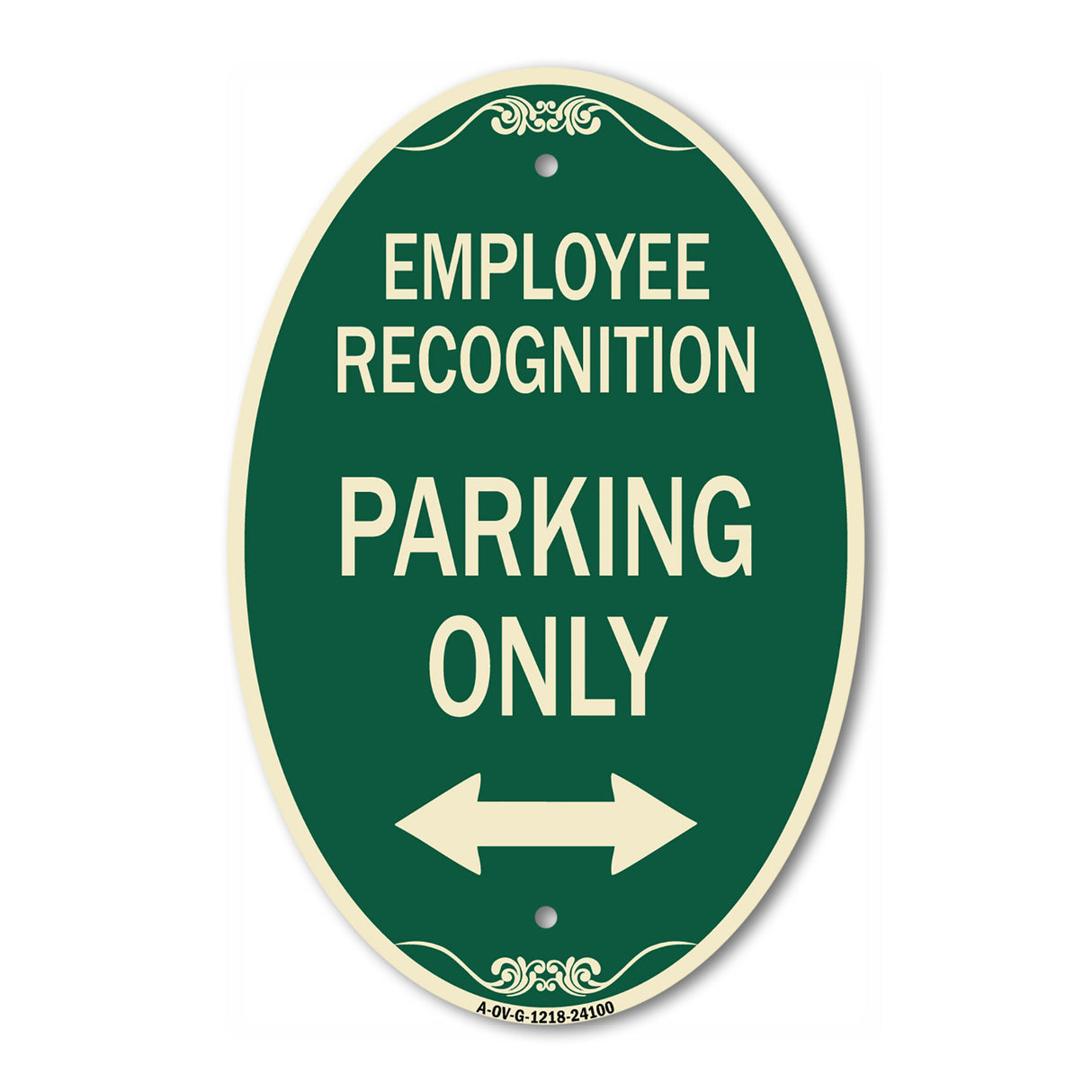 Employee Recognition Parking Only (With Bi-Directional Arrow)