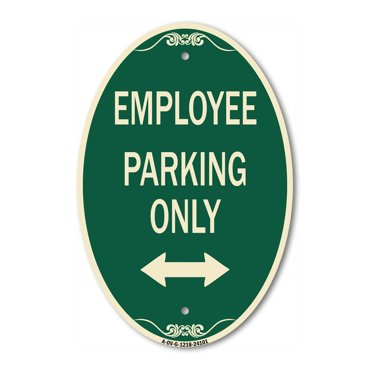 Employee Parking Only (With Bi-Directional Arrow)