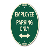 Employee Parking Only (With Bi-Directional Arrow)