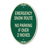 Emergency Snow Route No Parking Emergency Snow Route No Parking If Over 2 Inches