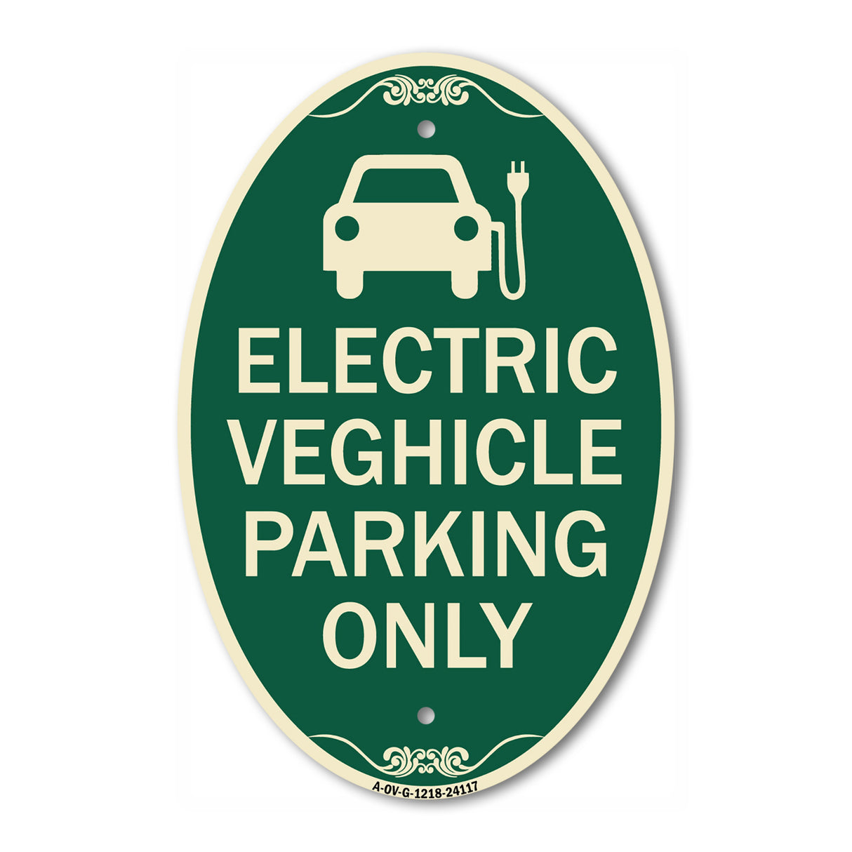Electric Vehicle Parking Only (With Graphic)