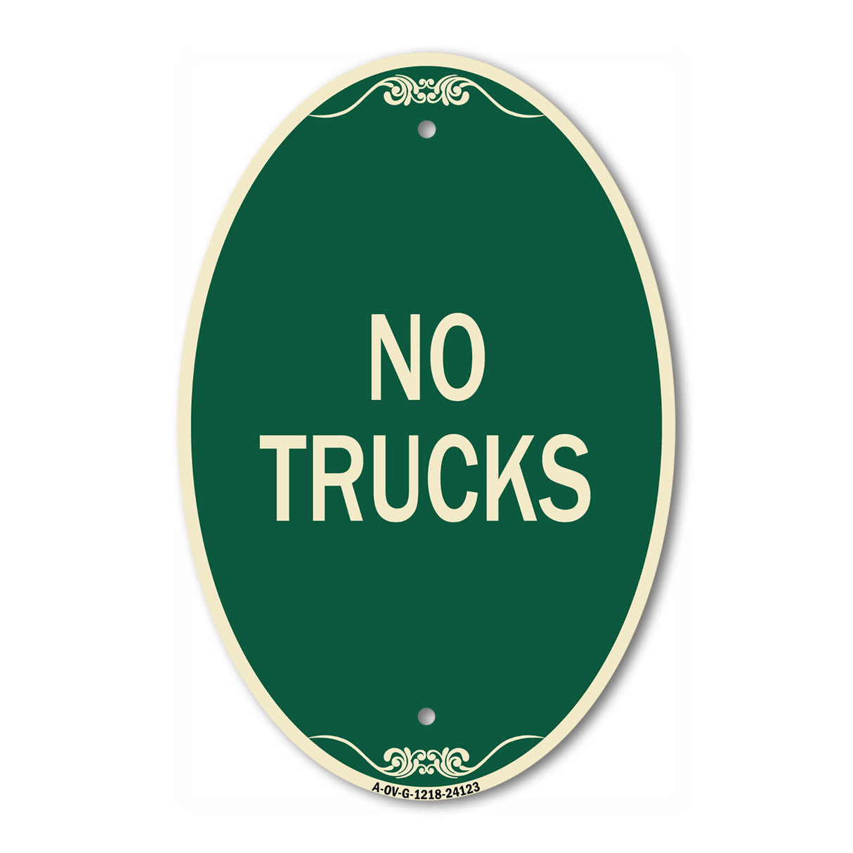 Driveway Sign No Trucks