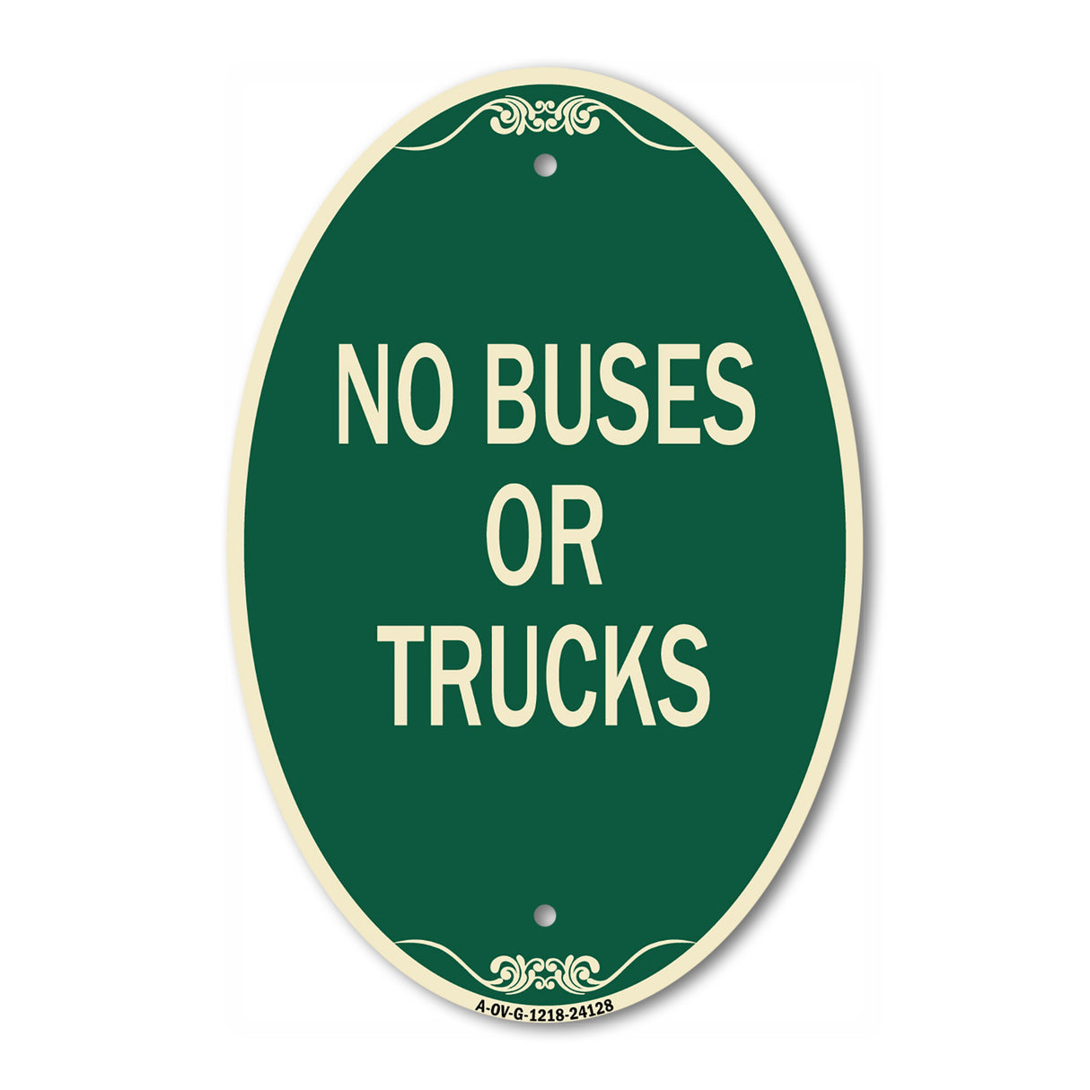 Driveway Sign No Buses or Trucks
