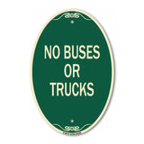 Driveway Sign No Buses or Trucks