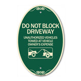 Do Not Block Driveway (With Graphic)