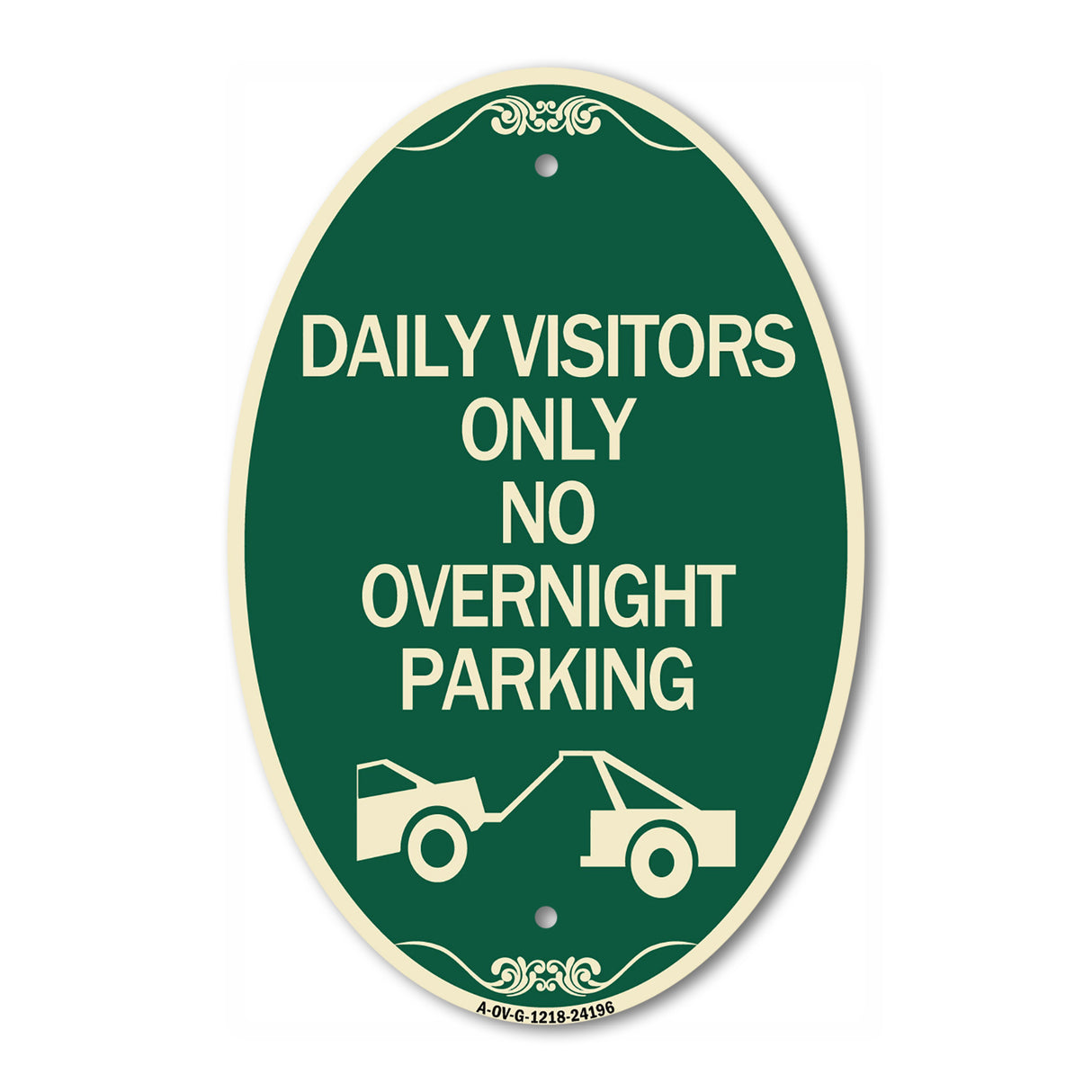 Day Visitors Only No Overnight Parking (With Graphic)