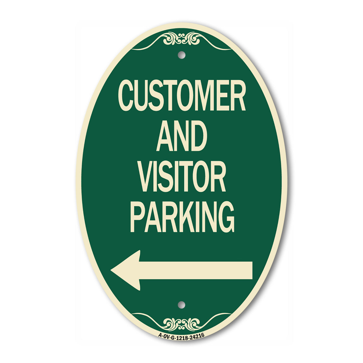 Customer and Visitor Parking (With Left Arrow)