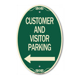 Customer and Visitor Parking (With Left Arrow)