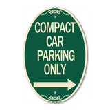 Compact Car Parking Only (With Right Arrow)