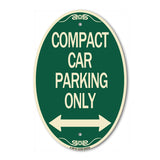Compact Car Parking Only (With Bidirectional Arrow)